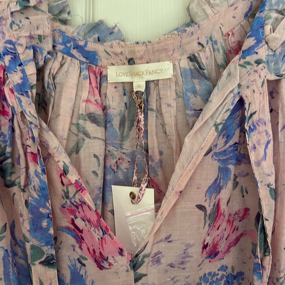 BNWT LoveShackFancy Willow Top size L